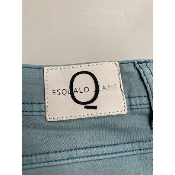 ESQUALO WOMEN’s Distressed Pencil Skirt size 6 Bluegreen - Picture 9 of 9